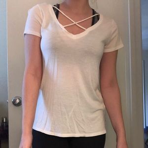 Urban Outfitters White Strappy Tee